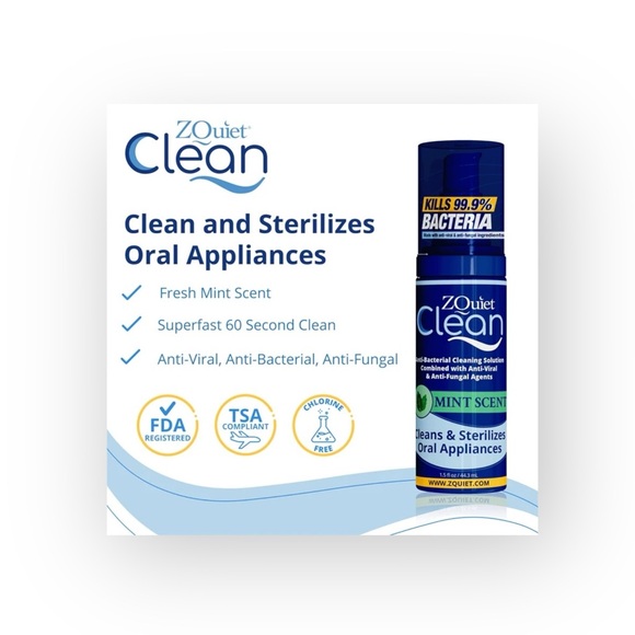 new ZQuiet ㋡ Clean Anti-Bacterial Oral Cleaning Solution ㋡ Mint ㋡ Luxury Travel - Picture 2 of 16
